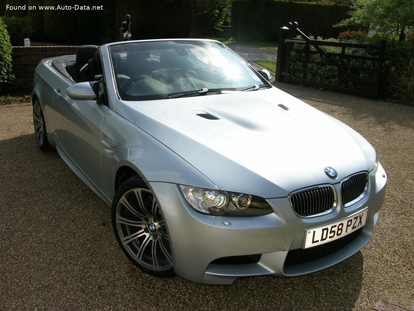 Full specifications and technical details 2008 BMW M3 Convertible (E93) 4.0 V8 (420 Hp)