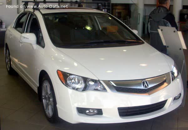 Vollständige Spezifikationen und technische Details 2009 Acura CSX (facelift, 2009) 2.0 i 16V (157 Hp) Automatic
