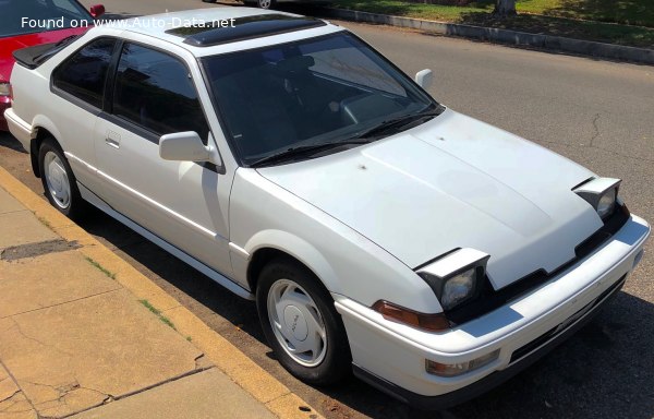 Full specifications and technical details 1986 Acura Integra I 1.5 (86 Hp) Automatic 3d