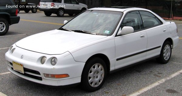 Full specifications and technical details 1994 Acura Integra III Sedan 1.8 (141 Hp)