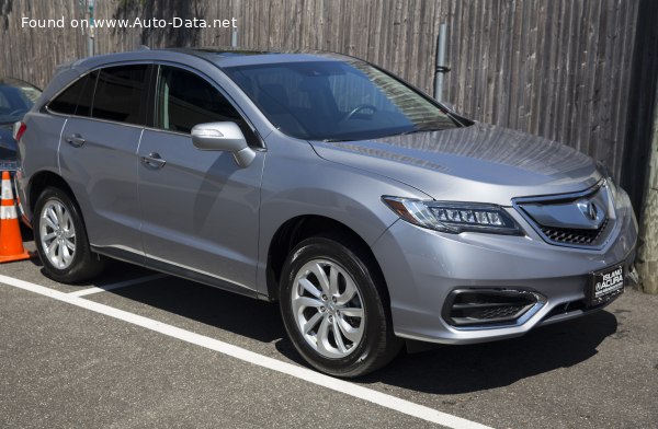 Full specifications and technical details 2016 Acura RDX II (facelift 2016) 3.5 V6 (279 Hp) Automatic