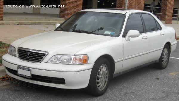 Vollständige Spezifikationen und technische Details 1995 Acura RL (KA964) 3.5 i V6 24V (208 Hp)