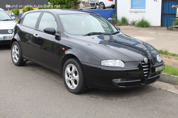 المواصفات والتفاصيل التقنية الكاملة 2000 Alfa Romeo 147 5-doors 2.0 Twin Spark (150 Hp)