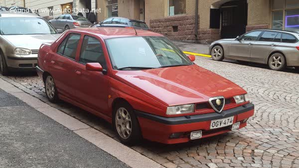Full specifications and technical details 1992 Alfa Romeo 155 (167) 2.0 Twin Spark (143 Hp)