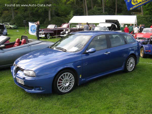 Spécifications complètes et détails techniques 2002 Alfa Romeo 156 GTA Sport Wagon (932) 3.2 i V6 24V (250 Hp)