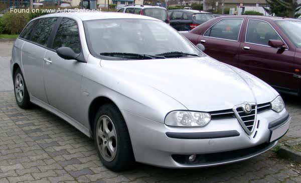 Spécifications complètes et détails techniques 2002 Alfa Romeo 156 Sport Wagon (932) 2.4 JTD (150 Hp)