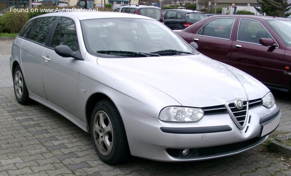 المواصفات والتفاصيل التقنية الكاملة 2002 Alfa Romeo 156 Sport Wagon (932) 2.4 JTD (150 Hp)