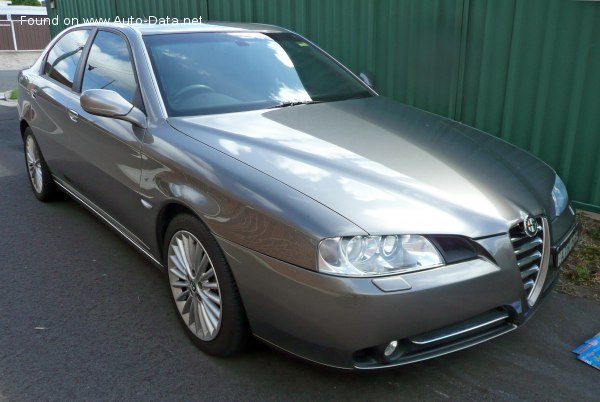 المواصفات والتفاصيل التقنية الكاملة 2003 Alfa Romeo 166 (936, facelift 2003) 2.4 JTD 10V (150 Hp)