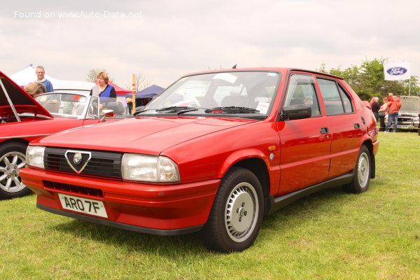 المواصفات والتفاصيل التقنية الكاملة 1988 Alfa Romeo 33 (905) 1.7 i.e. (105 Hp)