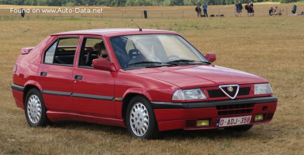 المواصفات والتفاصيل التقنية الكاملة 1990 Alfa Romeo 33 (907A) 1.7 16V (129 Hp)