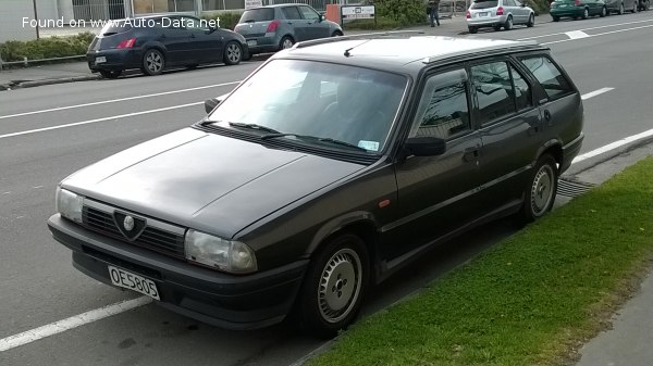 المواصفات والتفاصيل التقنية الكاملة 1984 Alfa Romeo 33 Sport Wagon (905A) 1.5 (90 Hp)