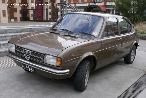 Full specifications and technical details 1978 Alfa Romeo Alfasud (901) 1.3 (79 Hp)