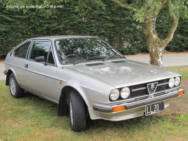 Vollständige Spezifikationen und technische Details 1979 Alfa Romeo Alfasud Sprint (902.A) 1.4 (85 Hp)