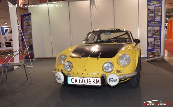 Full specifications and technical details 1968 Alpine A110 Berlinette 1300 (L) (110 Hp)