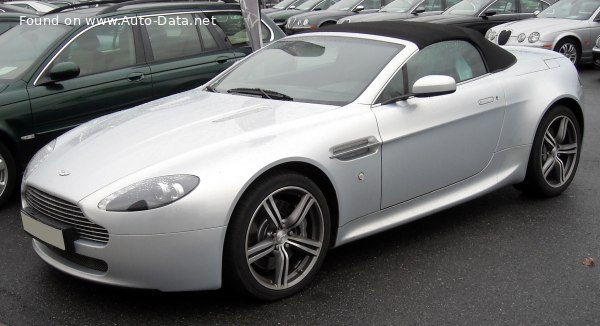 Full specifications and technical details 2006 Aston Martin V8 Vantage Roadster (2005) 4.3 i V8 32V (385 Hp)