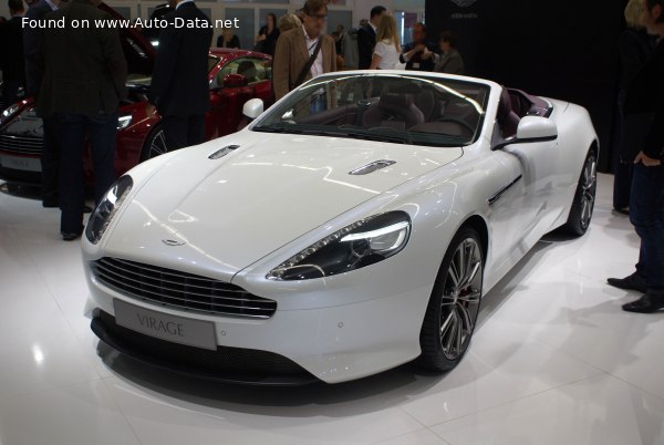 Full specifications and technical details 2011 Aston Martin Virage II Volante 6.0 V12 (497 Hp) Touchtronic