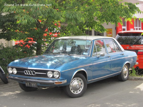 Full specifications and technical details 1968 Audi 100 (C1) 1.8 (80 Hp)