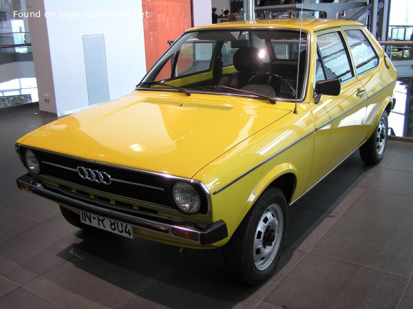 Full specifications and technical details 1974 Audi 50 (Typ 86) 1.1 LS (50 Hp)