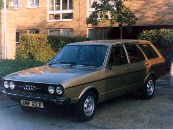 Full specifications and technical details 1975 Audi 80 Estate (B1, Typ 80) 1.6 GL (85 Hp)