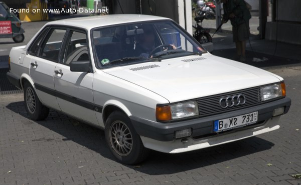 Full specifications and technical details 1984 Audi 80 (B2, Typ 81,85, facelift 1984) 1.6 TD (70 Hp)