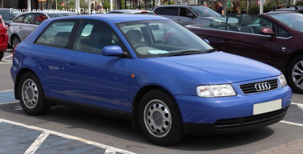 Full specifications and technical details 1996 Audi A3 (8L) 1.8 20V (125 Hp)