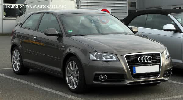 Spécifications complètes et détails techniques 2008 Audi A3 (8P, facelift 2008) 1.9 TDI (105 Hp) S tronic DPF