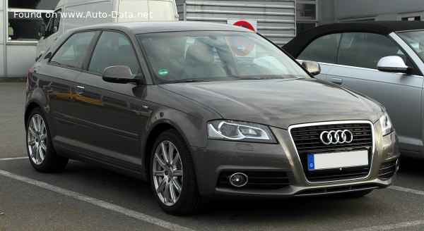 Full specifications and technical details 2008 Audi A3 (8P, facelift 2008) 2.0 TFSI (200 Hp)