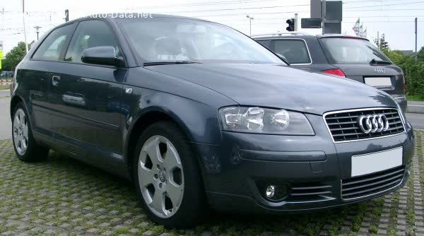 Full specifications and technical details 2003 Audi A3 (8P) 1.9 TDI (105 Hp)