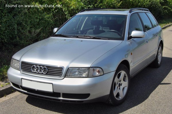 Full specifications and technical details 1997 Audi A4 Avant (B5, Typ 8D) 2.5 TDI V6 (150 Hp)