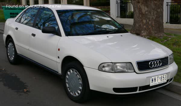 Full specifications and technical details 1994 Audi A4 (B5, Typ 8D) 1.8 20V (125 Hp) Automatic