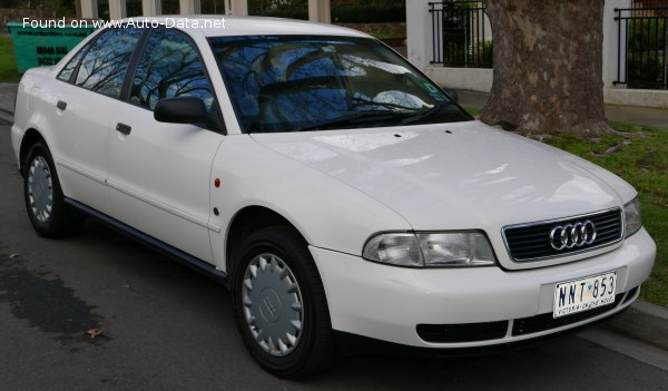 Full specifications and technical details 1996 Audi A4 (B5, Typ 8D) 1.9 TDI (110 Hp) Automatic