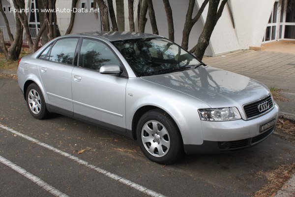 Full specifications and technical details 2002 Audi A4 (B6 8E) 1.8 T (190 Hp)