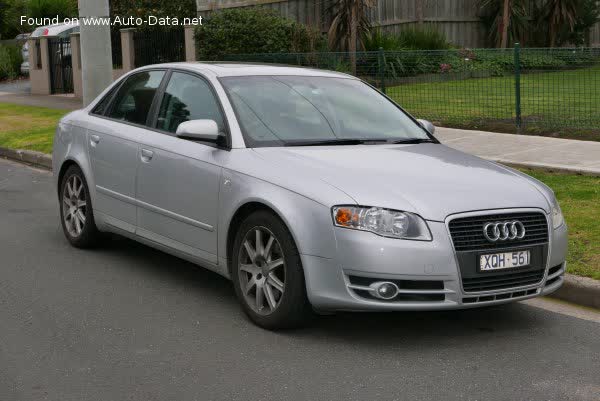 Full specifications and technical details 2005 Audi A4 (B7 8E) 2.0 TDI (140 Hp) quattro DPF