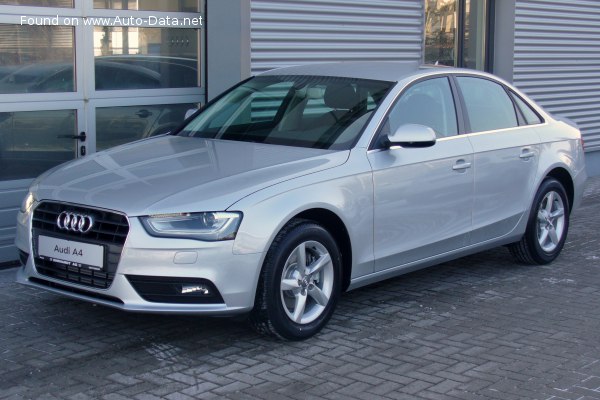 Full specifications and technical details 2011 Audi A4 (B8 8K, facelift 2011) 2.0 TDI (163 Hp) Multitronic