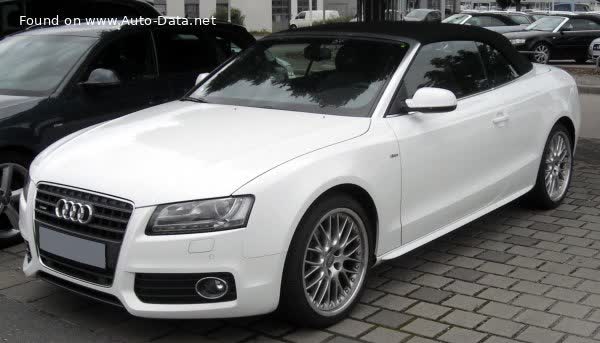 Spécifications complètes et détails techniques 2008 Audi A5 Cabriolet (8F7) 2.7 TDI V6 (190 Hp) Multitronic