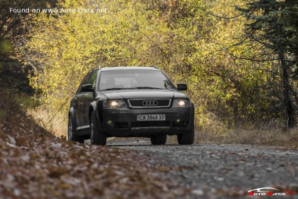 المواصفات والتفاصيل التقنية الكاملة 2000 Audi A6 Allroad quattro (4B,C5) 2.5 TDI V6 (180 Hp) quattro Tiptronic