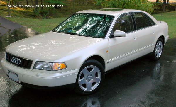 المواصفات والتفاصيل التقنية الكاملة 1997 Audi A8 (D2, 4D) 2.5 TDI V6 (150 Hp) quattro tiptronic