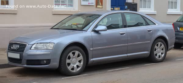 Full specifications and technical details 2005 Audi A8 (D3, 4E, facelift 2005) 3.2 FSI V6 (260 Hp) quattro Tiptronic