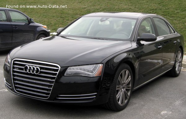 Full specifications and technical details 2011 Audi A8 (D4, 4H) 3.0 TDI V6 (204 Hp) quattro Tiptronic