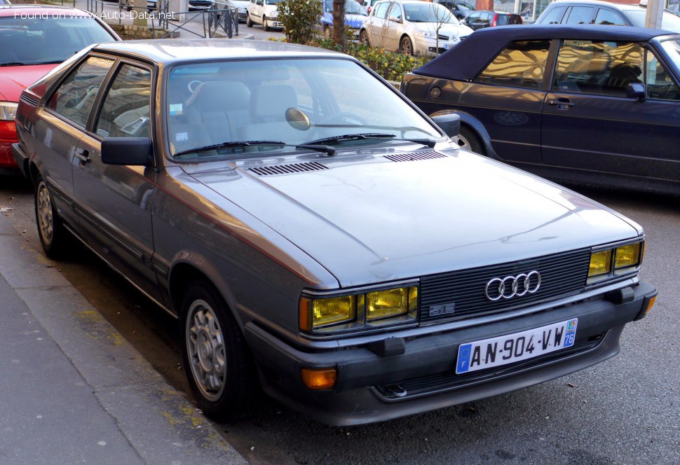 Full specifications and technical details 1982 Audi Coupe (B2 81, 85) GT 1.8 (90 Hp) Automatic