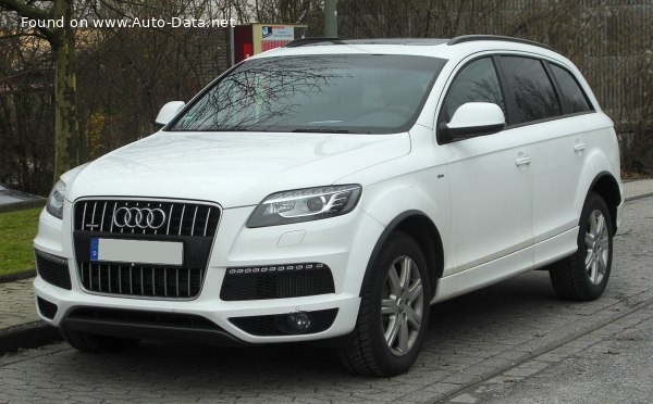 Full specifications and technical details 2009 Audi Q7  (Typ 4L, facelift 2009) 4.2 FSI V8 (350 Hp) quattro Tiptronic