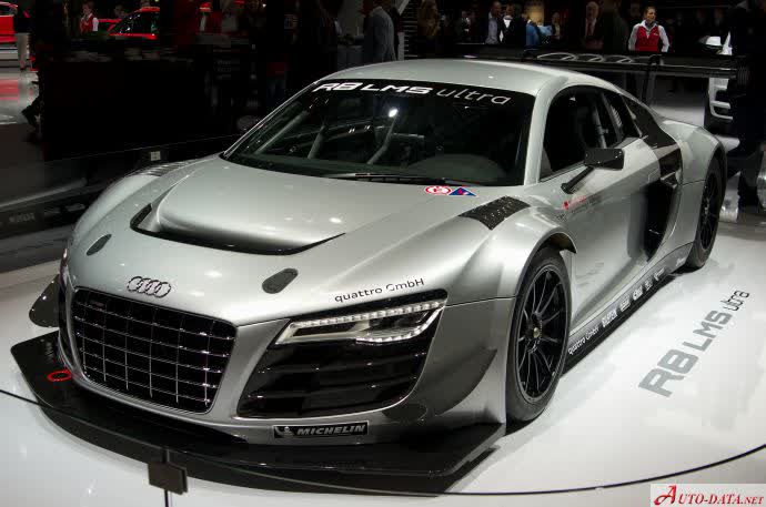 Spécifications complètes et détails techniques 2012 Audi R8 LMS ultra 5.2 FSI V10 (570 Hp)