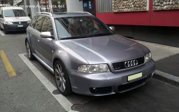 Full specifications and technical details 1999 Audi RS 4 Avant (8D, B5) 2.7 T V6 (380 Hp) quattro