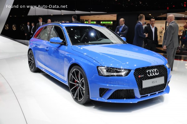 Full specifications and technical details 2012 Audi RS 4 Avant (B8) (facelift 2011) 4.2 FSI V8 (450 Hp) quattro S tronic