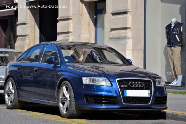 Vollständige Spezifikationen und technische Details 2008 Audi RS 6 (4F,C6) 5.0 TFSI V10 (580 Hp) quattro Tiptronic