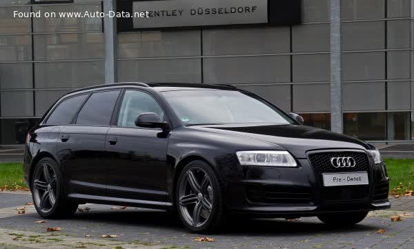 Vollständige Spezifikationen und technische Details 2007 Audi RS 6 Avant (4F,C6) 5.0 TFSI V10 (580 Hp) quattro Tiptronic