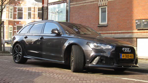 Spécifications complètes et détails techniques 2013 Audi RS 6 Avant (C7) 4.0 TFSI V8 (560 Hp) quattro tiptronic