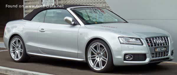Full specifications and technical details 2009 Audi S5 Cabriolet (8T) 3.0 TFSI V6 (333 Hp) quattro S tronic