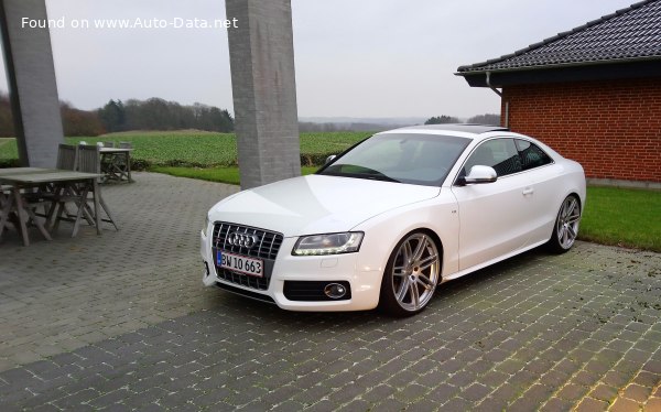 المواصفات والتفاصيل التقنية الكاملة 2007 Audi S5 Coupe (8T) 4.2 FSI V8 (354 Hp) quattro