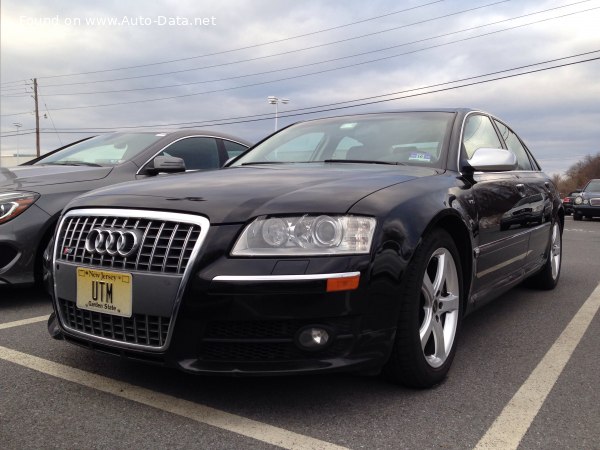 Full specifications and technical details 2006 Audi S8 (D3) 5.2 FSI V10 (450 Hp) quattro Tiptronic